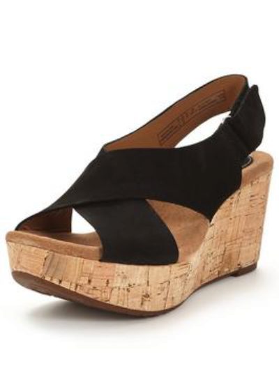 Clarks Caslynn Shae Strappy Wedge Sandal